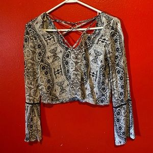 Kendall + Kylie slightly cropped long sleeve